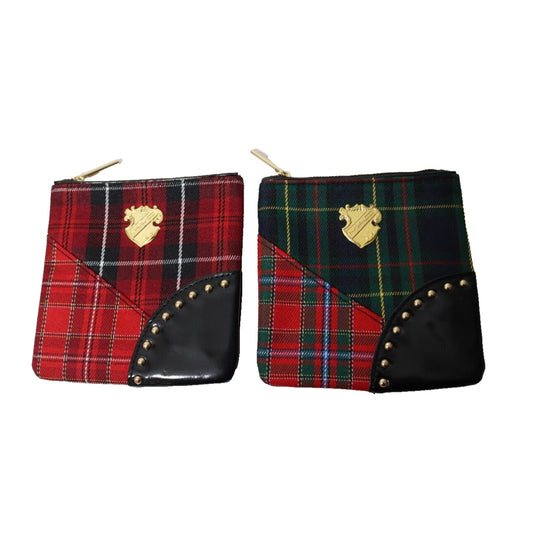 Mac Tartan Plaid Cosmetic Case Set of 2