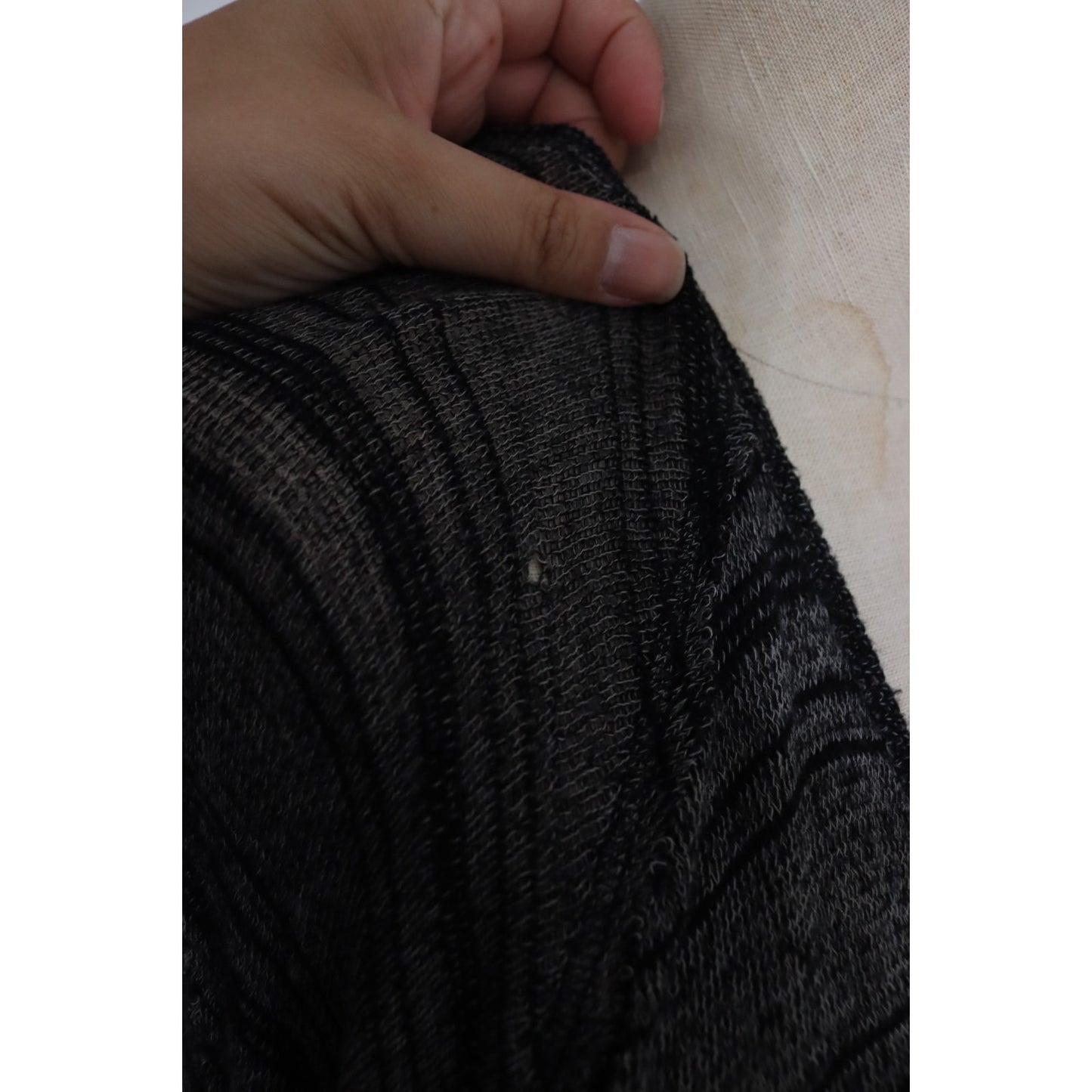 We the Free Boho Long Sleeve Top Medium Black and Grey