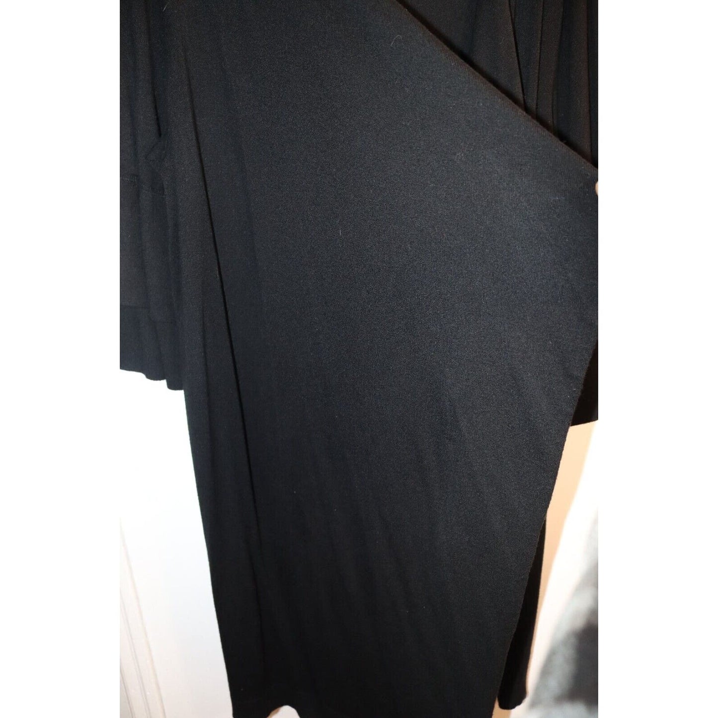 Lane Bryant Black Open Cardigan Waterfall Duster