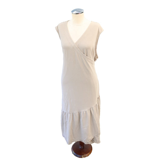 Universal Standard Wrapped Dress Beige Size XL(26/28) Pockets