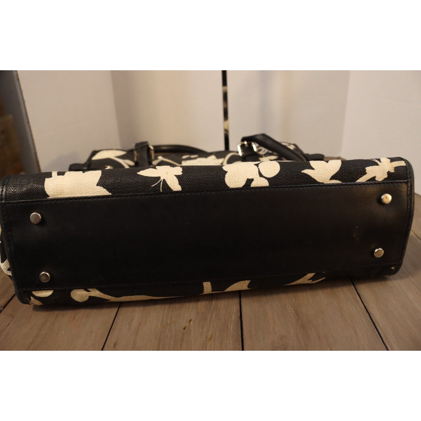 Kate Spade Large Black and White Tote Bag Canvas