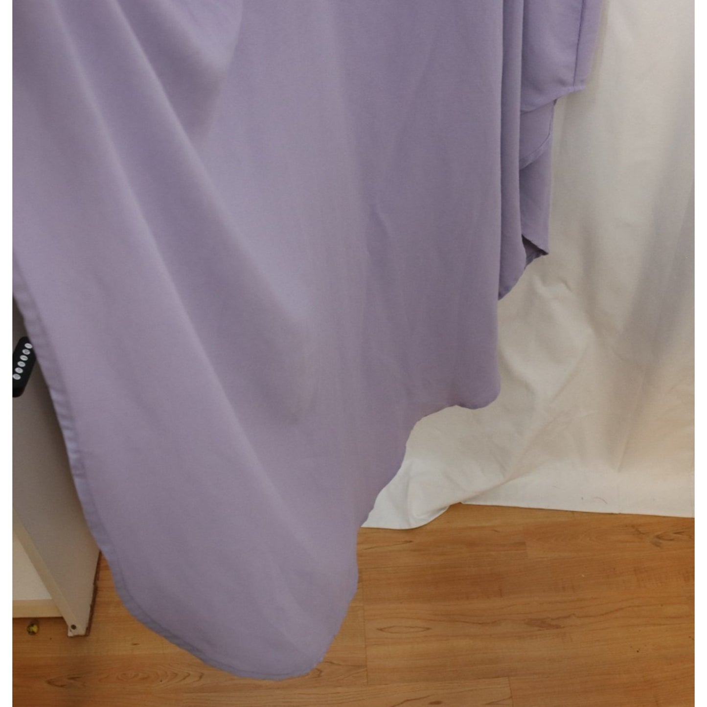 Lilac Lavender Short Sleeve Batwing Abaya Jilbab Short Round Bottom