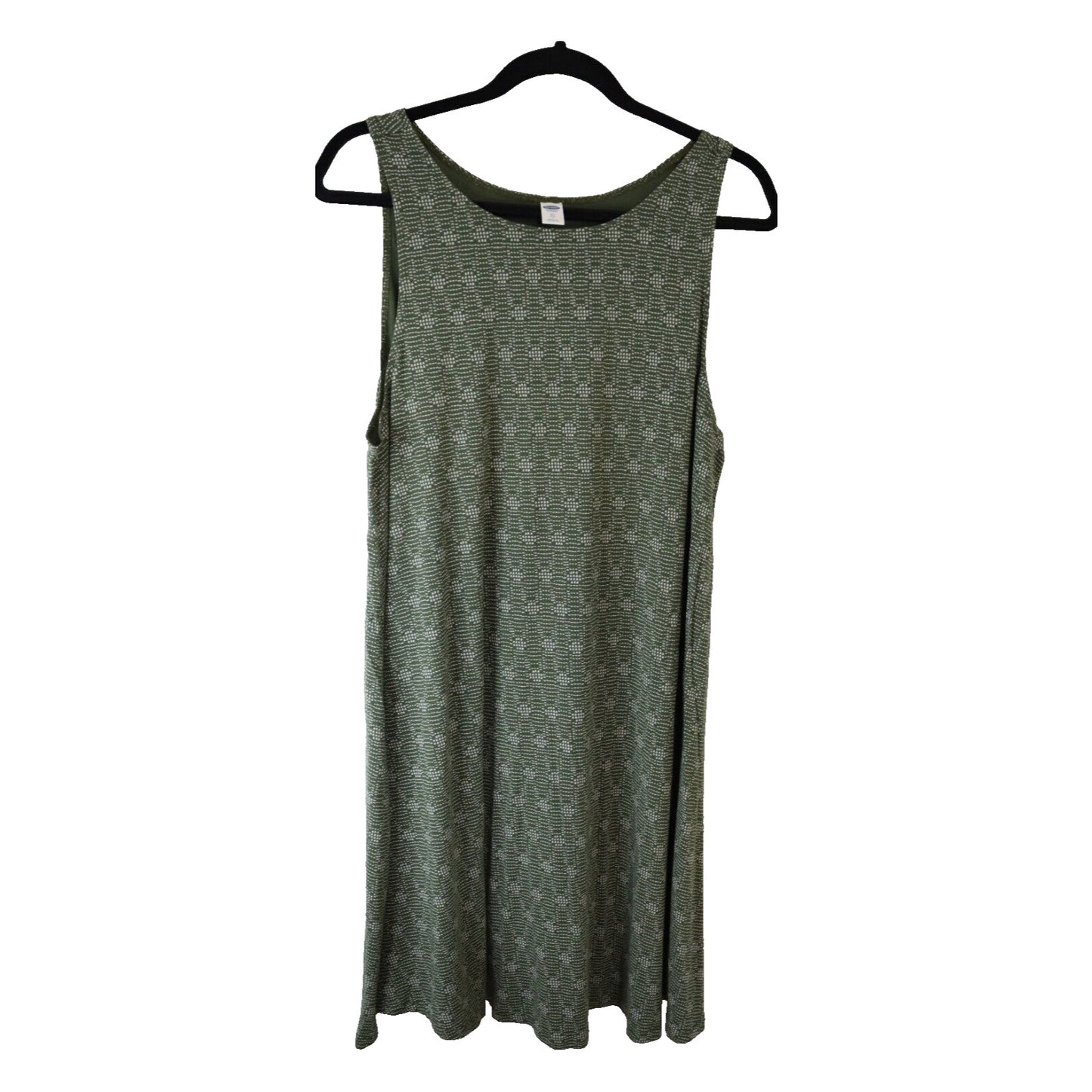 Old Navy XL Green Sleeveless Dress 36" Rayon Spandex