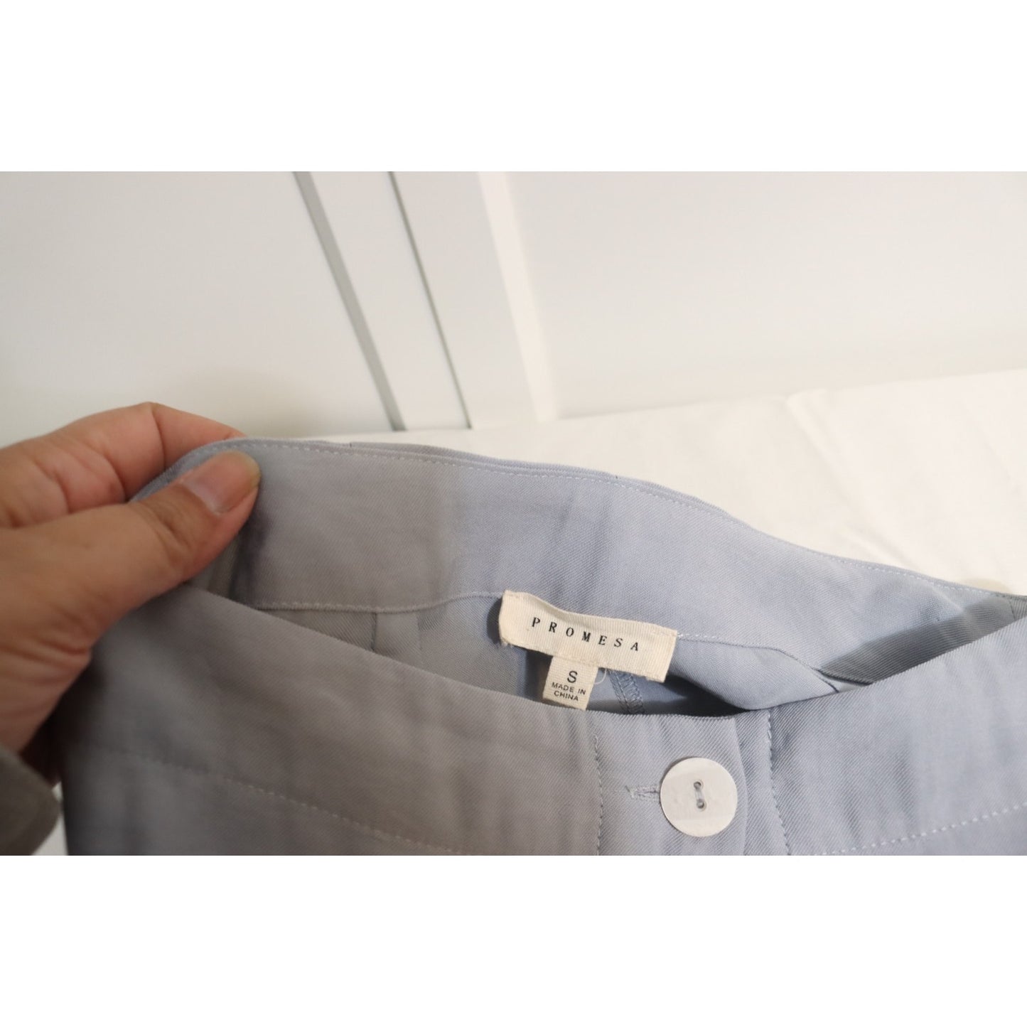 Promesa Small Maxi Skirt Button Down Slit Rayon Polyester