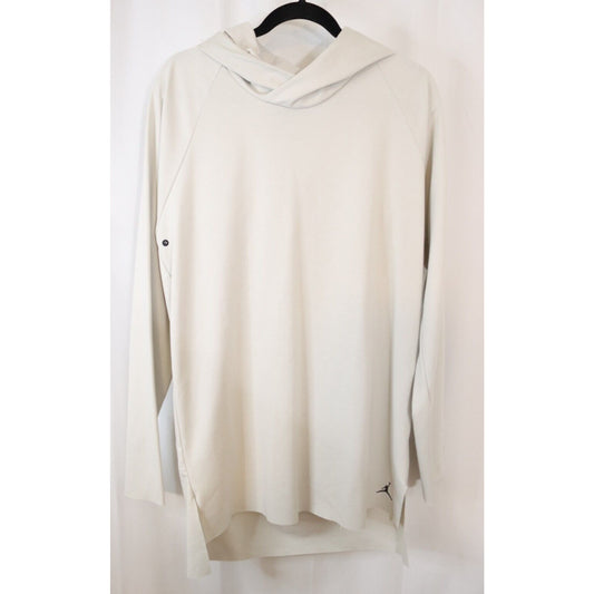 Nike Long Sweater Size Large Unhemed Bottom High Low Off White