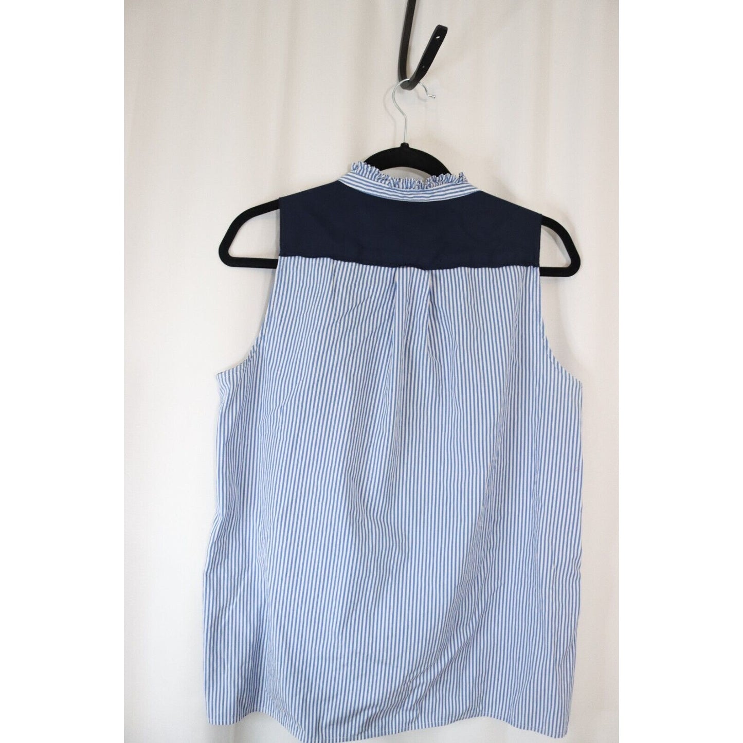 J. Crew Short Sleeve Blue Top Size 12 Stripe