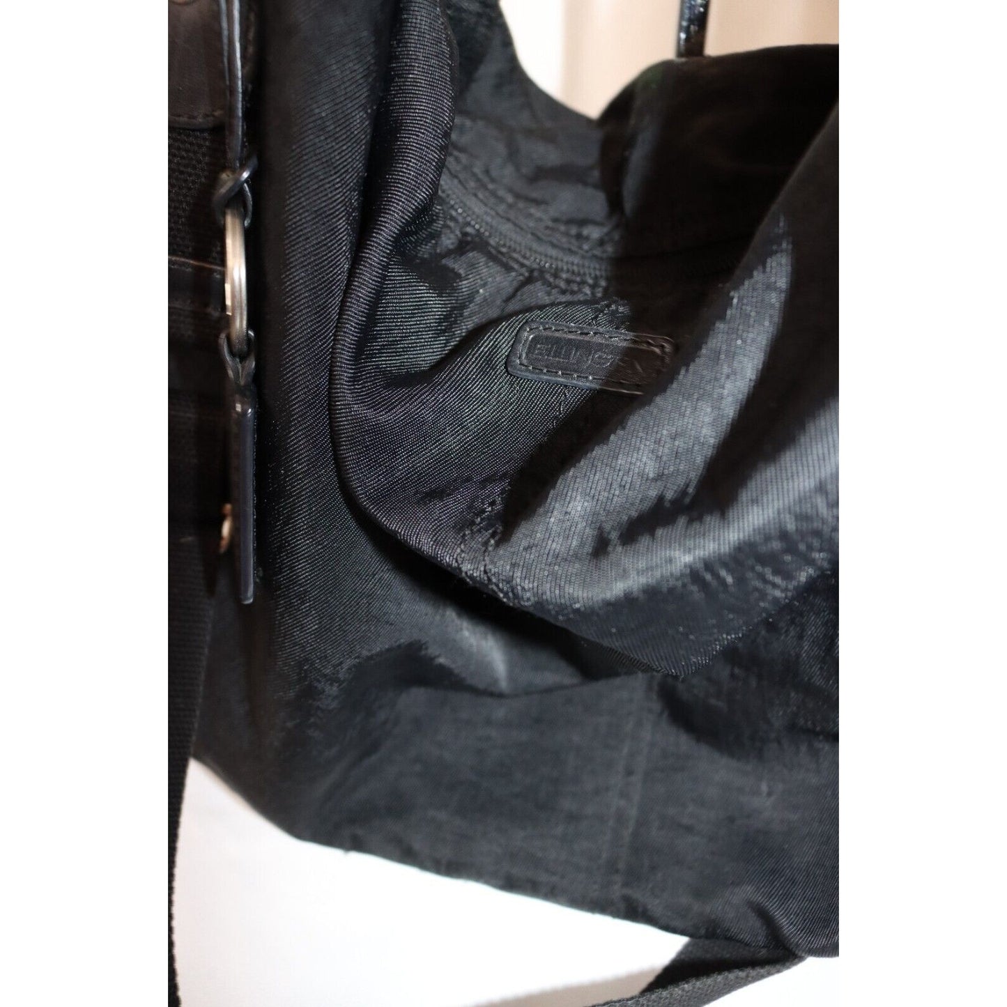 Ellington Leather and Nylon Overside Black Travel Overnight Gym Bag