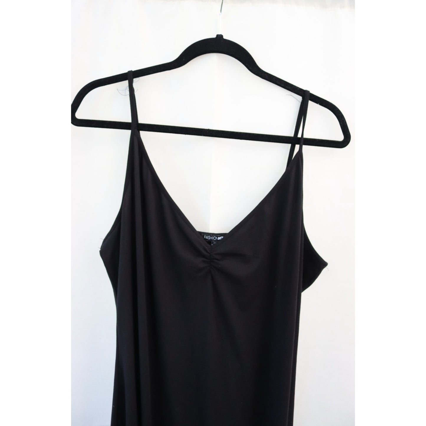 Fashion Nova Black Maxi Dress Sleeveless Size 2X Bodycon Polyester Spandex