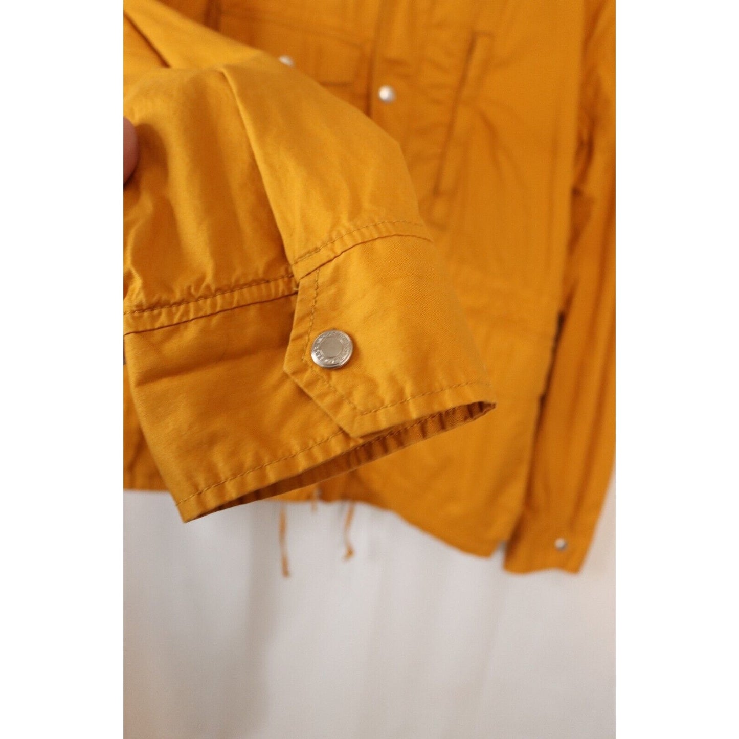 Woolrich Yellow Jacket Hoodie Size Medium Cotton