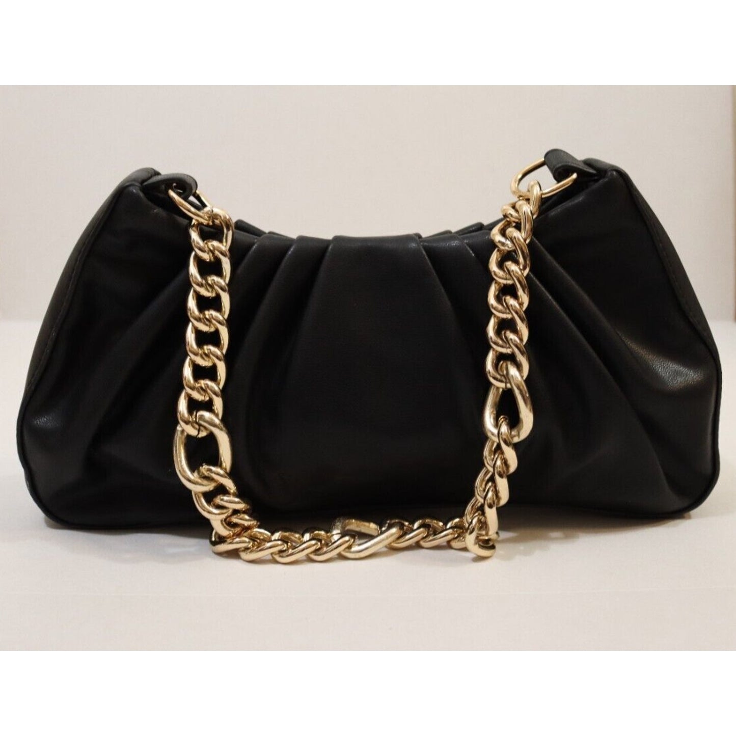 Shein Y2K Inspired Bag Gold Chain Black