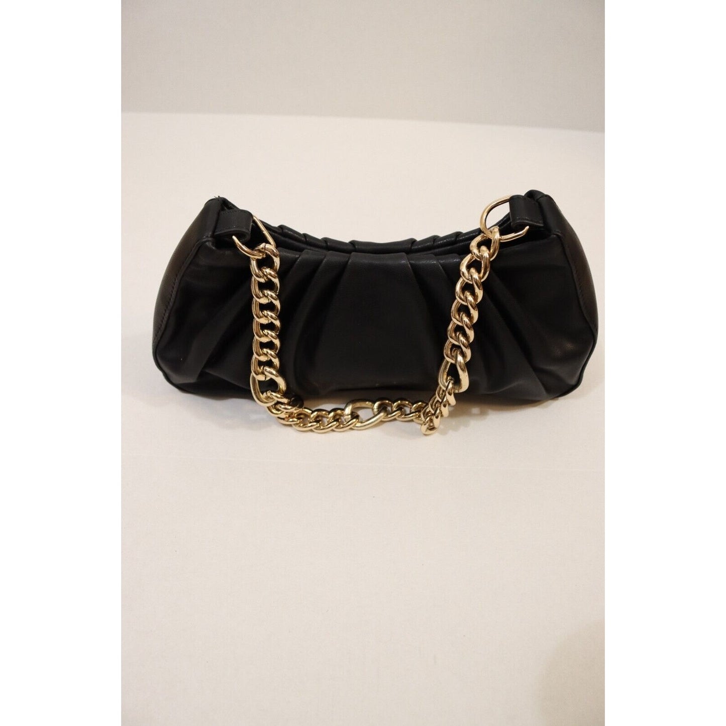 Shein Y2K Inspired Bag Gold Chain Black