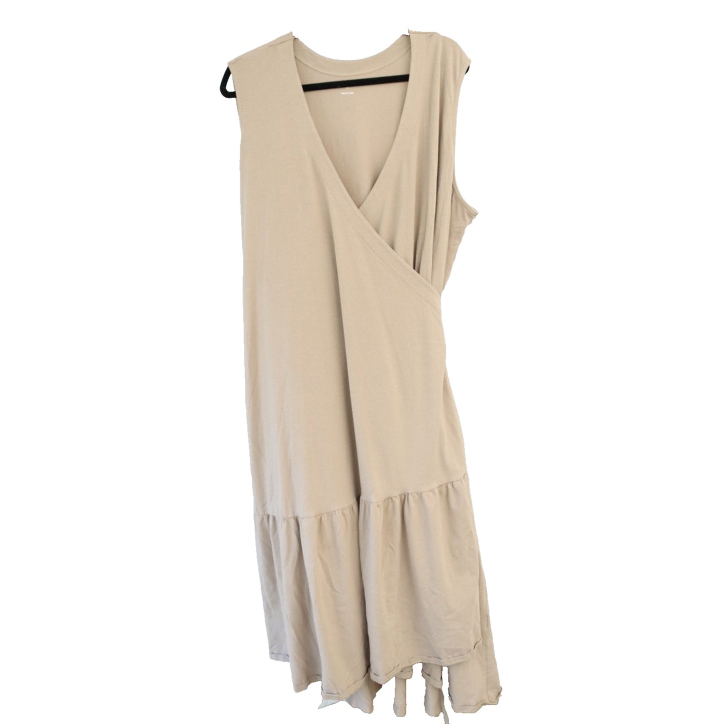 Universal Standard Wrapped Dress Beige Size XL(26/28) Pockets