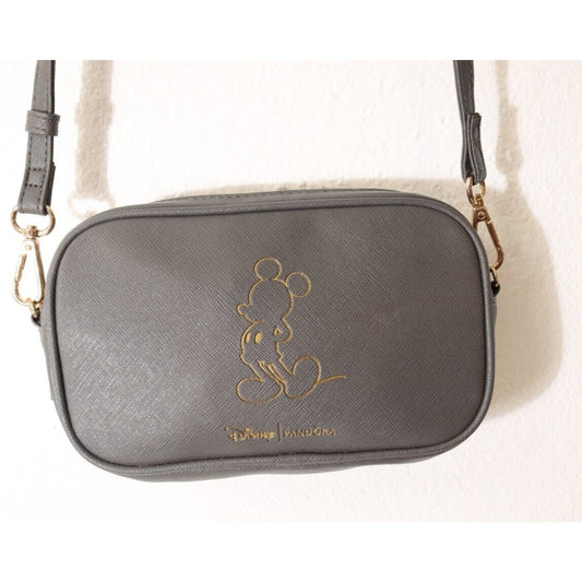 Disney X Pandora Mickey Handbag Gray Crossbody Bag