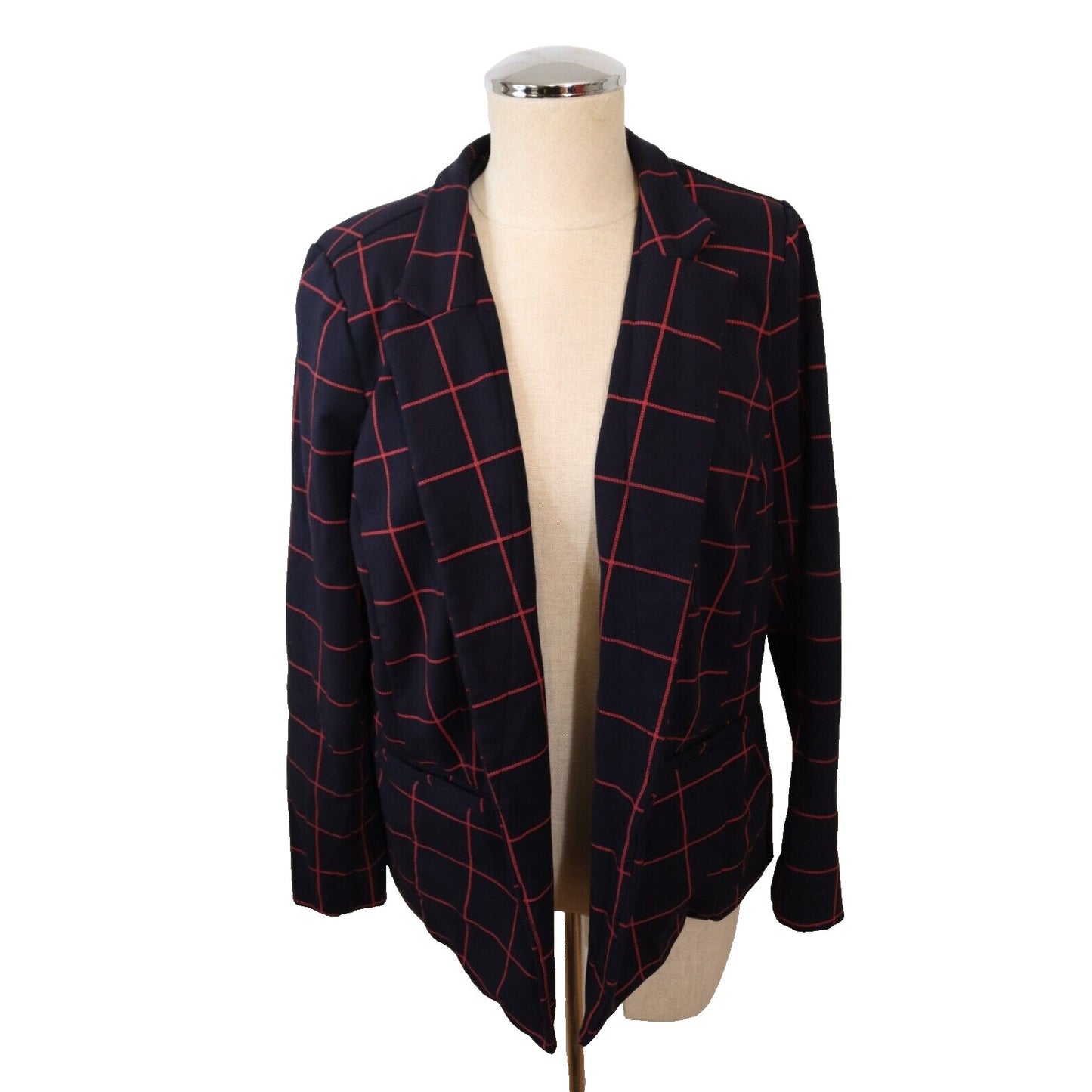 Eloquii Blazer Red and Navy Size 14