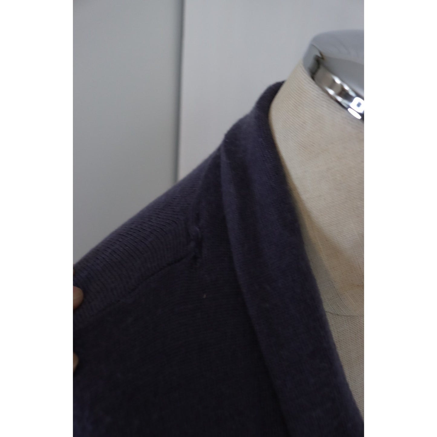 Eileen Fisher Purple Open Cardigan Size Small Merino Wool Long Sleeve