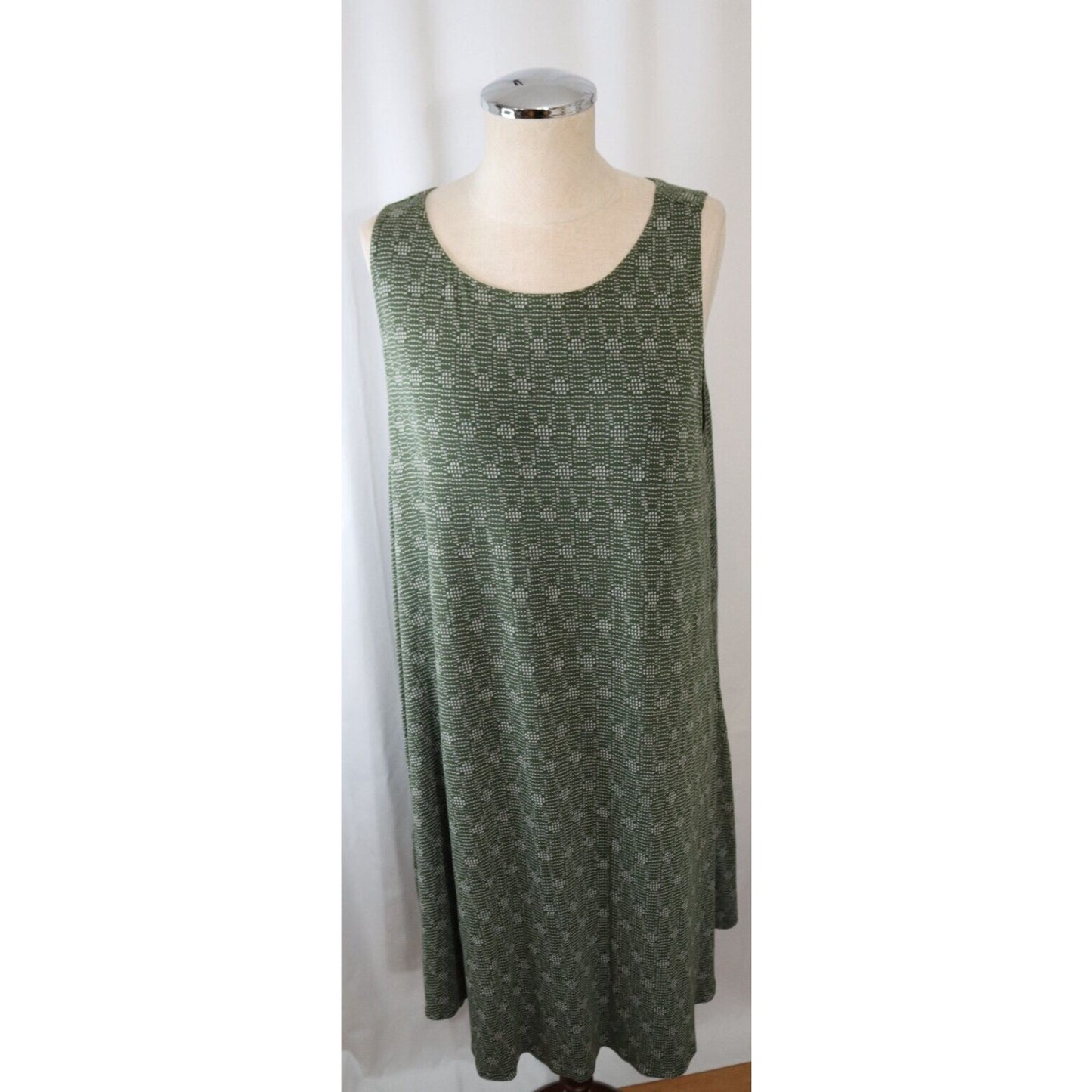 Old Navy XL Green Sleeveless Dress 36" Rayon Spandex