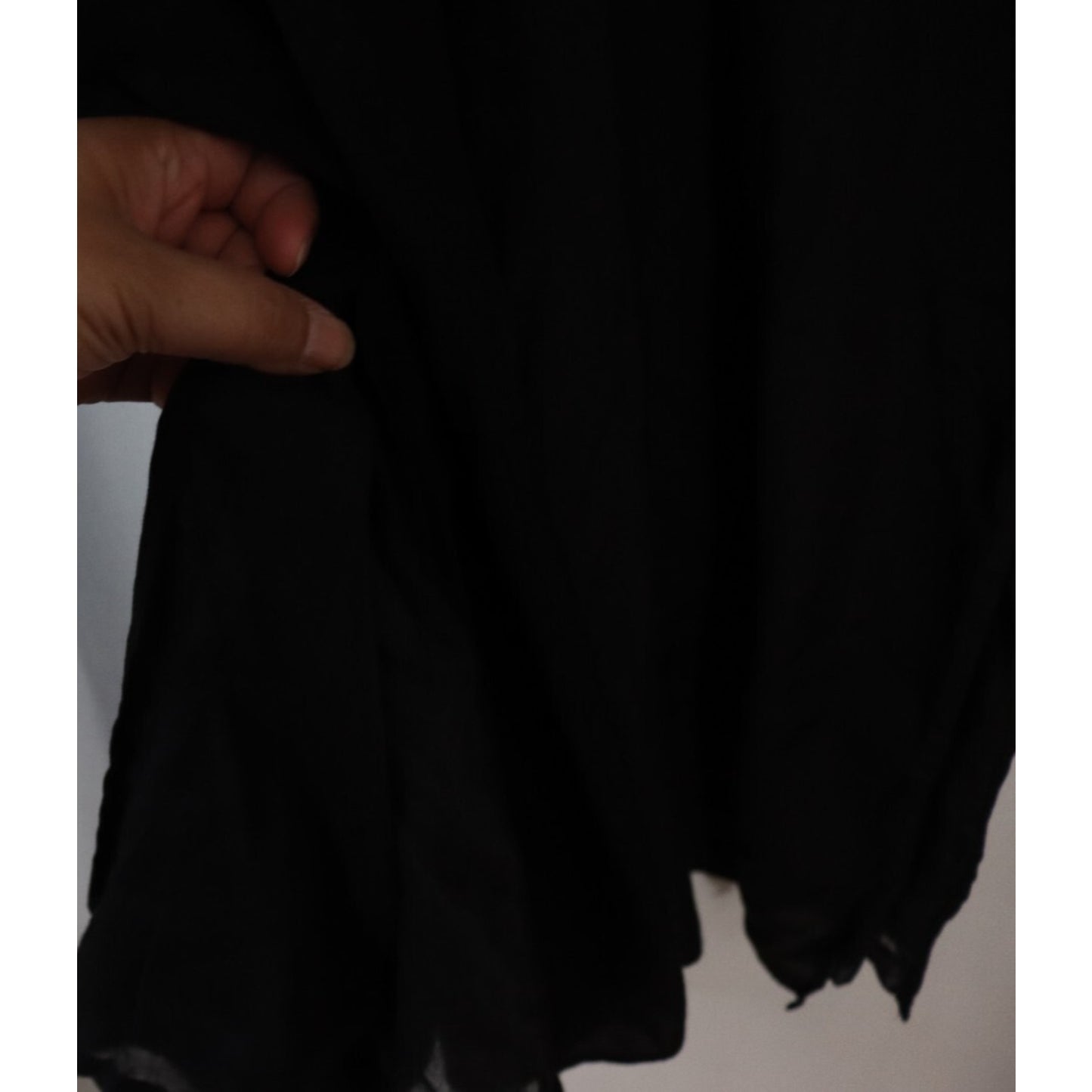 Kalki India Black Dress/Tunic Long Sleeve Beaded Pocket Size 43"