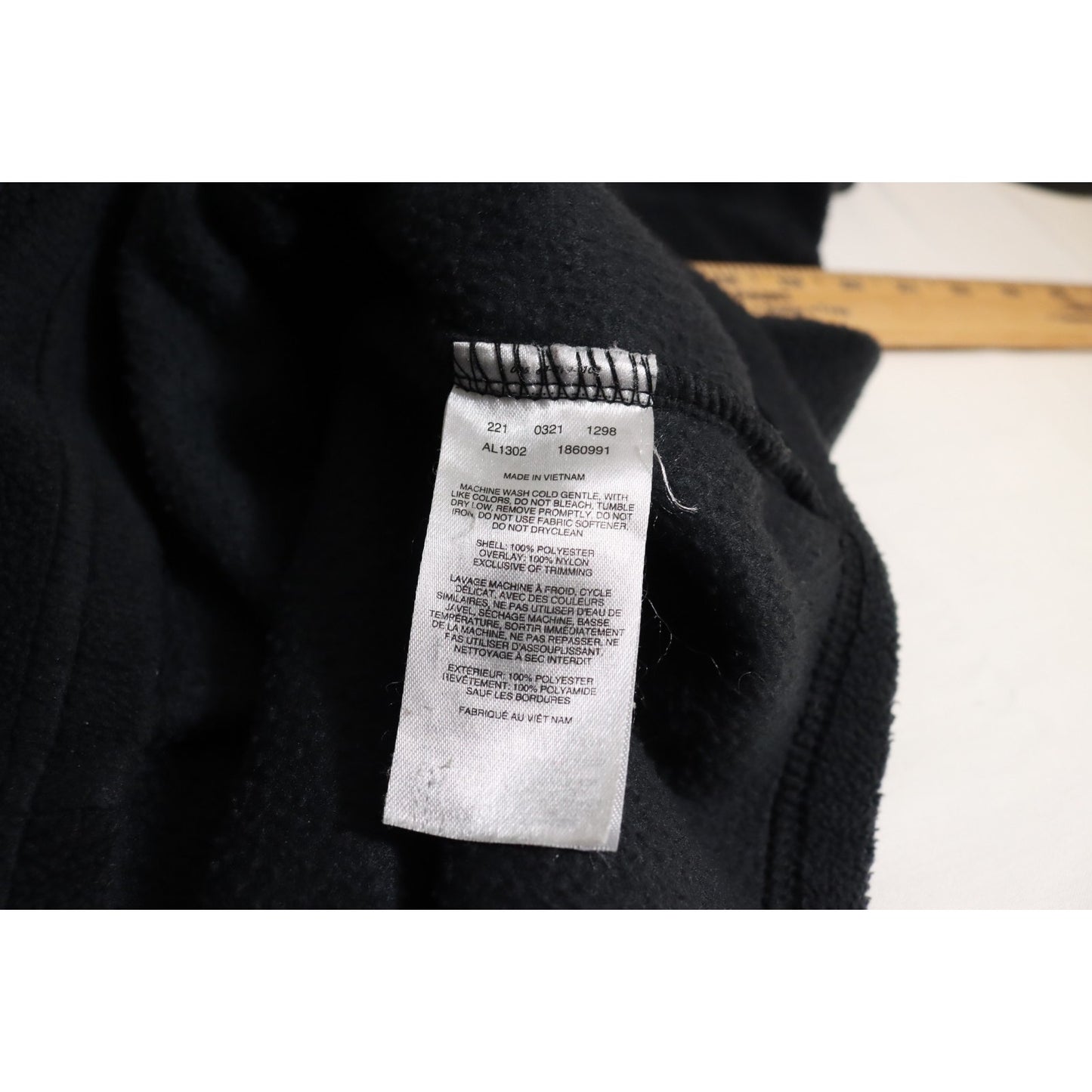 Columbia Small Button Fleece Long Sleeve Pullover Black