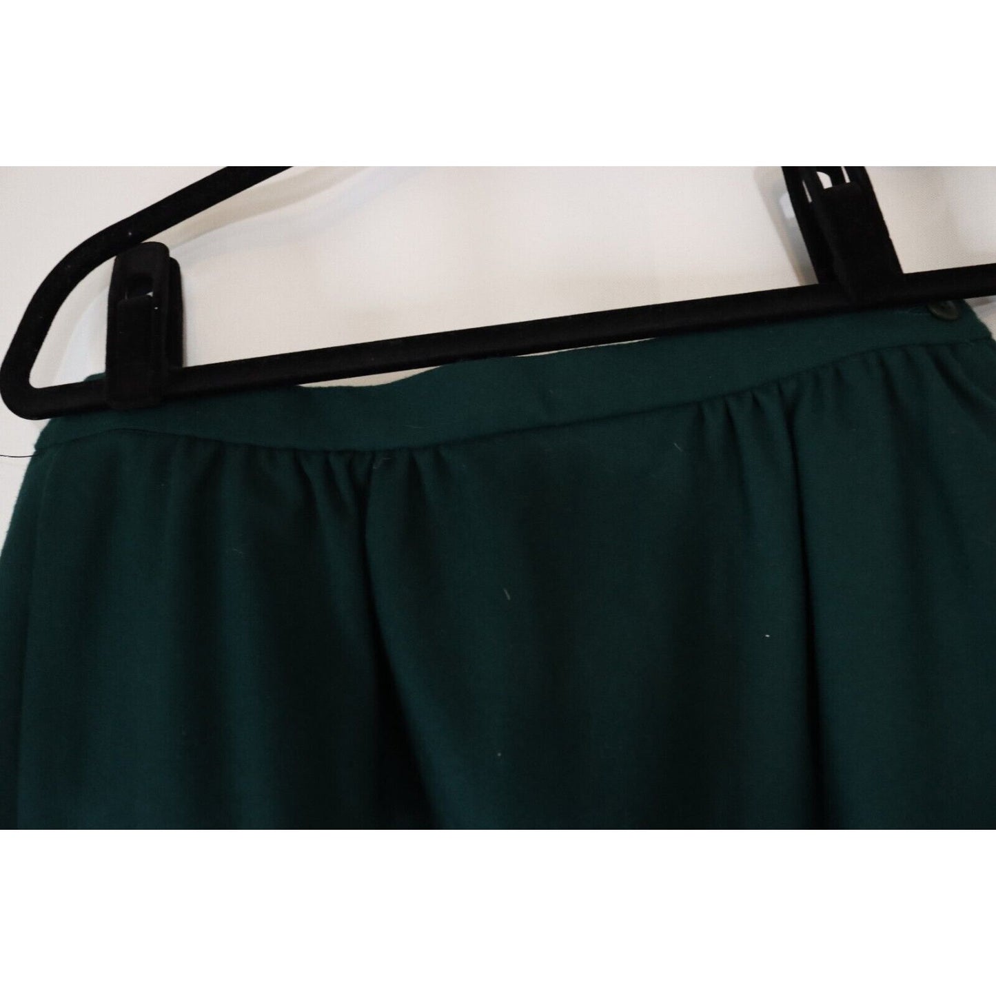 Pendleton Green Wool Skirt Size 10 Lined Button Closure No Stretch