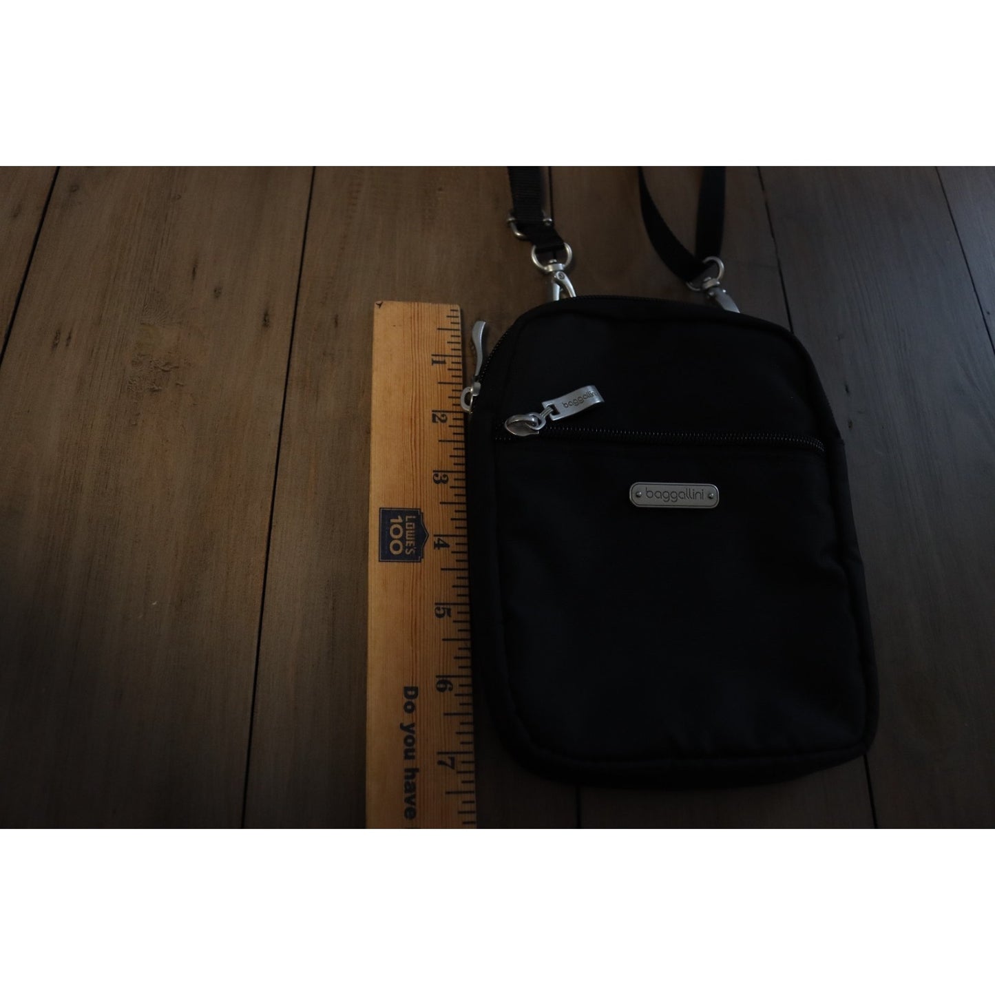Baggalini Black Small Crossbody Bag Adjustable Detachable