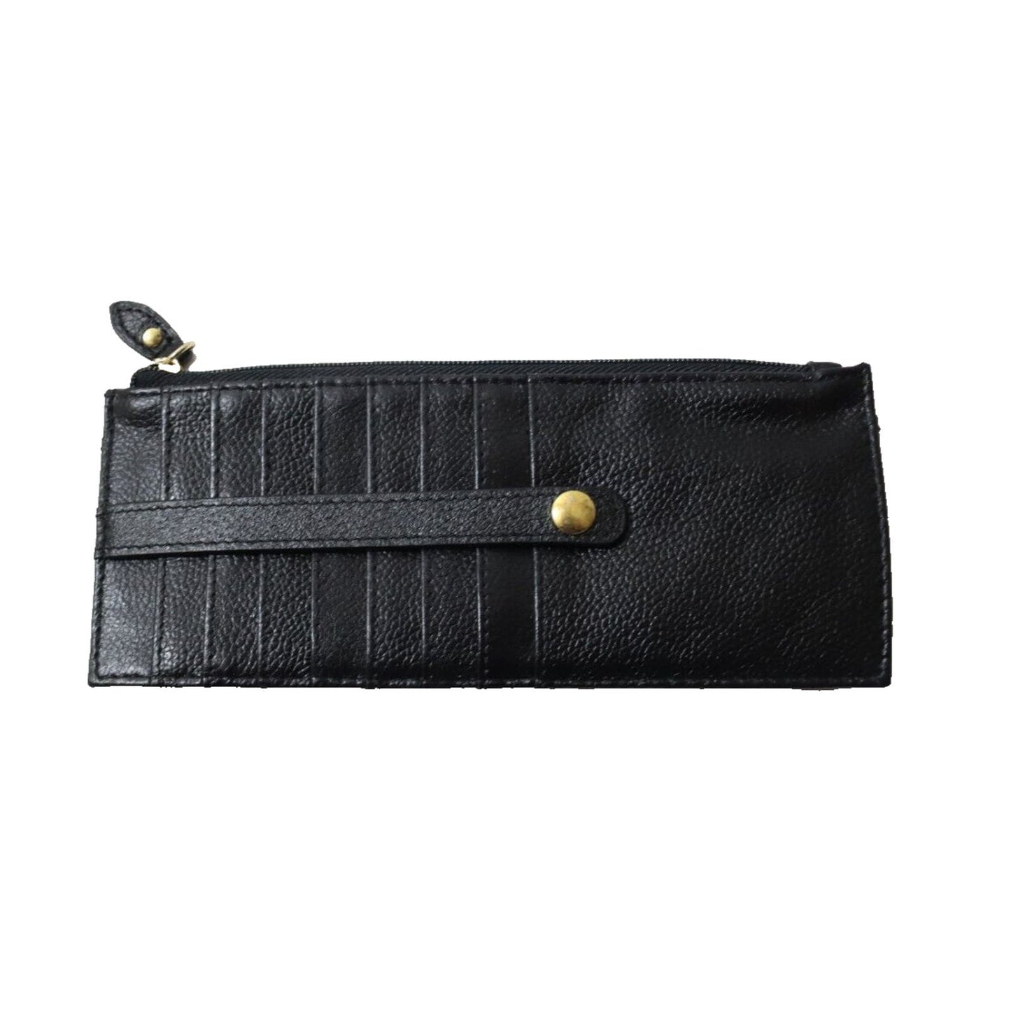 LODIS Credit Card Wallet BLACK Coin PURSE Leather Small For Small Bags.