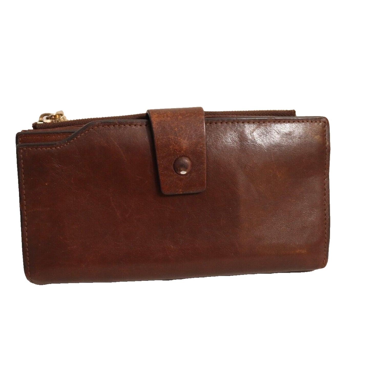 Travelambo Wallet Leater Brown Leather Credit Card ID