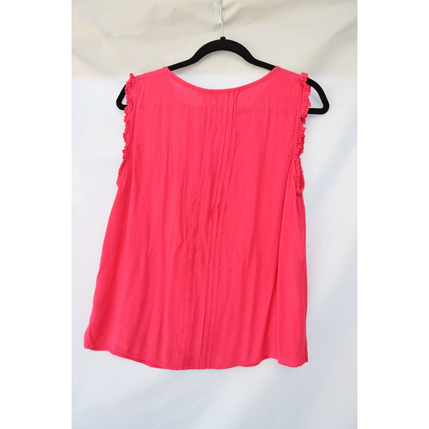 Boden Pink Short Sleeve Tank Top Size 12 Viscose