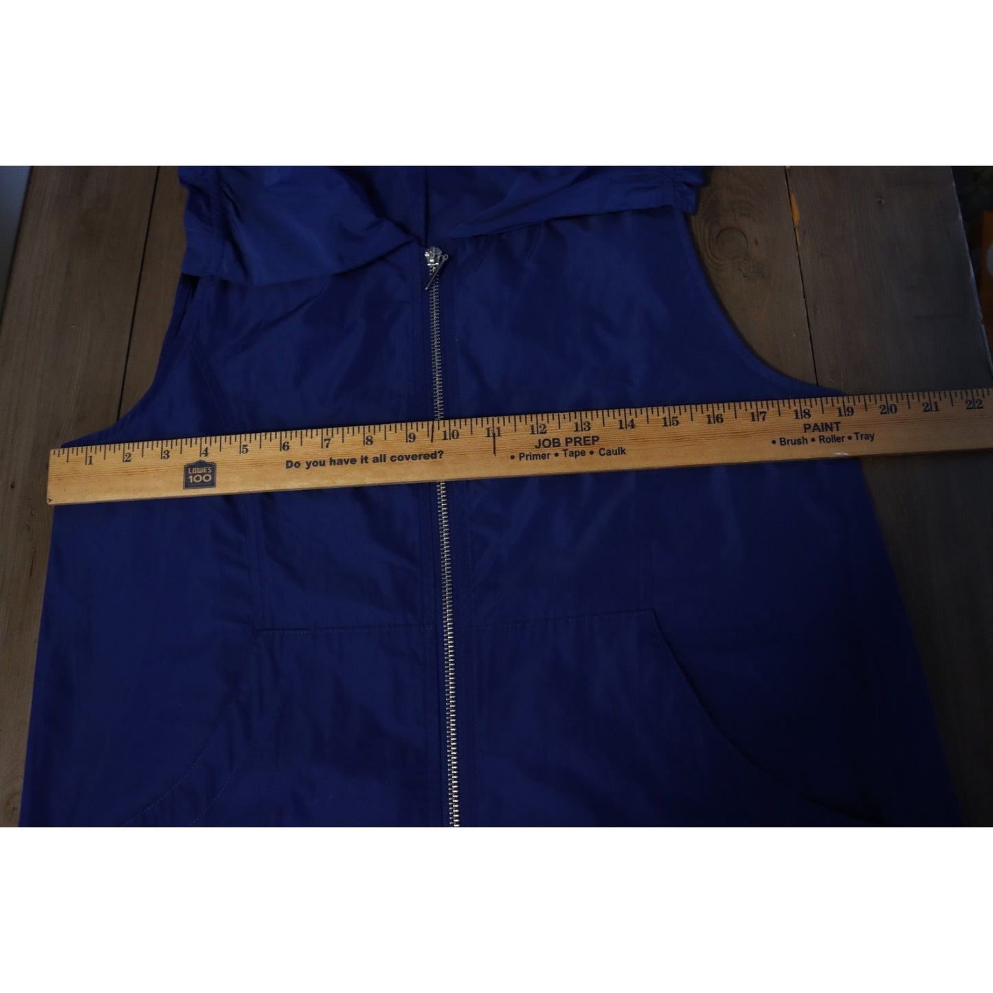 Liv By Habitat Clothes XS Blue Zip Up Vest Sleeveless Polyester