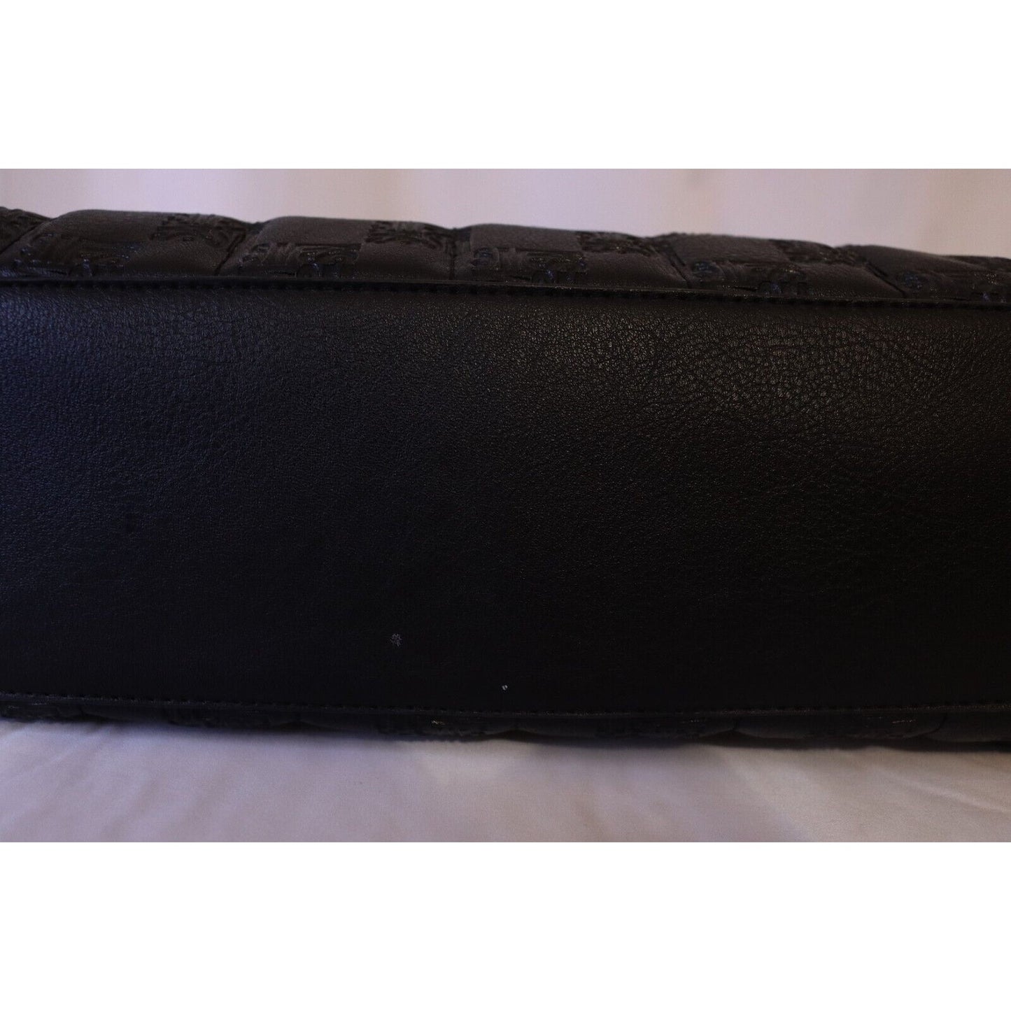Steven Madden Black Tote Bag Double Shoulder Straps Logo Laptop Bag