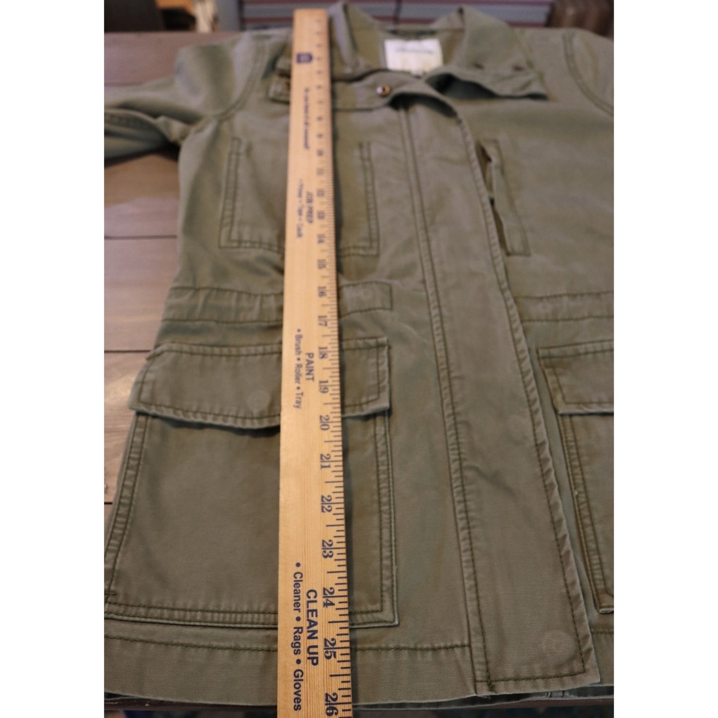 Madewell Utility Cargo Jacket Women's XS Passage Olive Green Long Sleeve