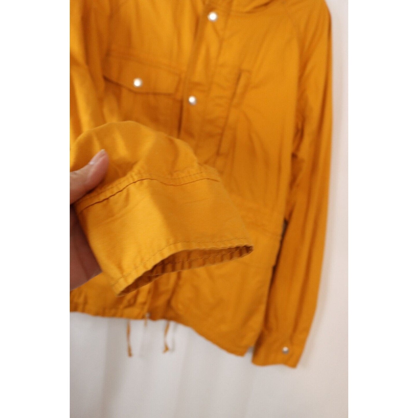 Woolrich Yellow Jacket Hoodie Size Medium Cotton