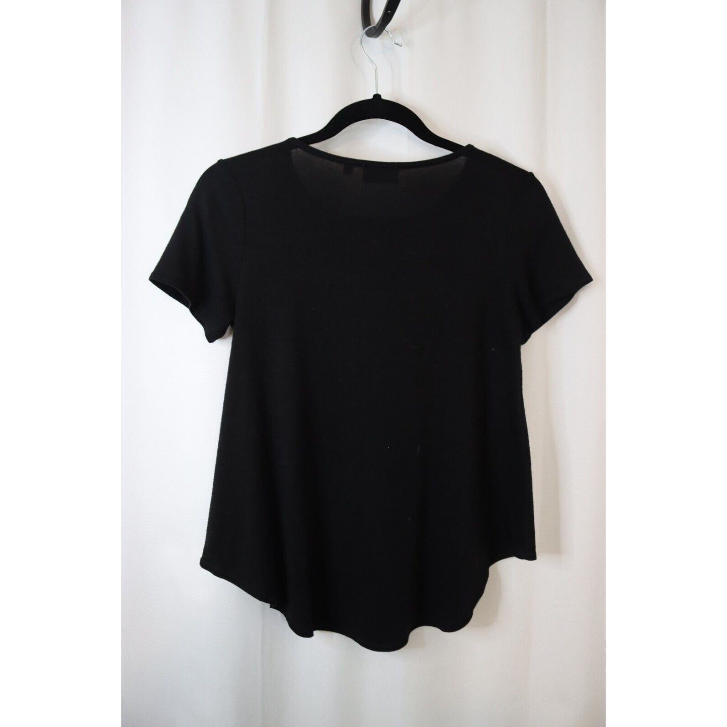 Wilfred Free Size Small Black Short Sleeve Top Round bottom