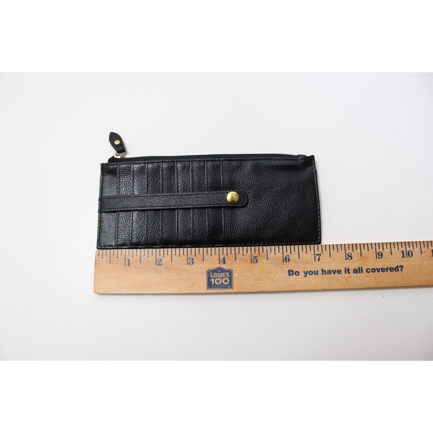 LODIS Credit Card Wallet BLACK Coin PURSE Leather Small For Small Bags.