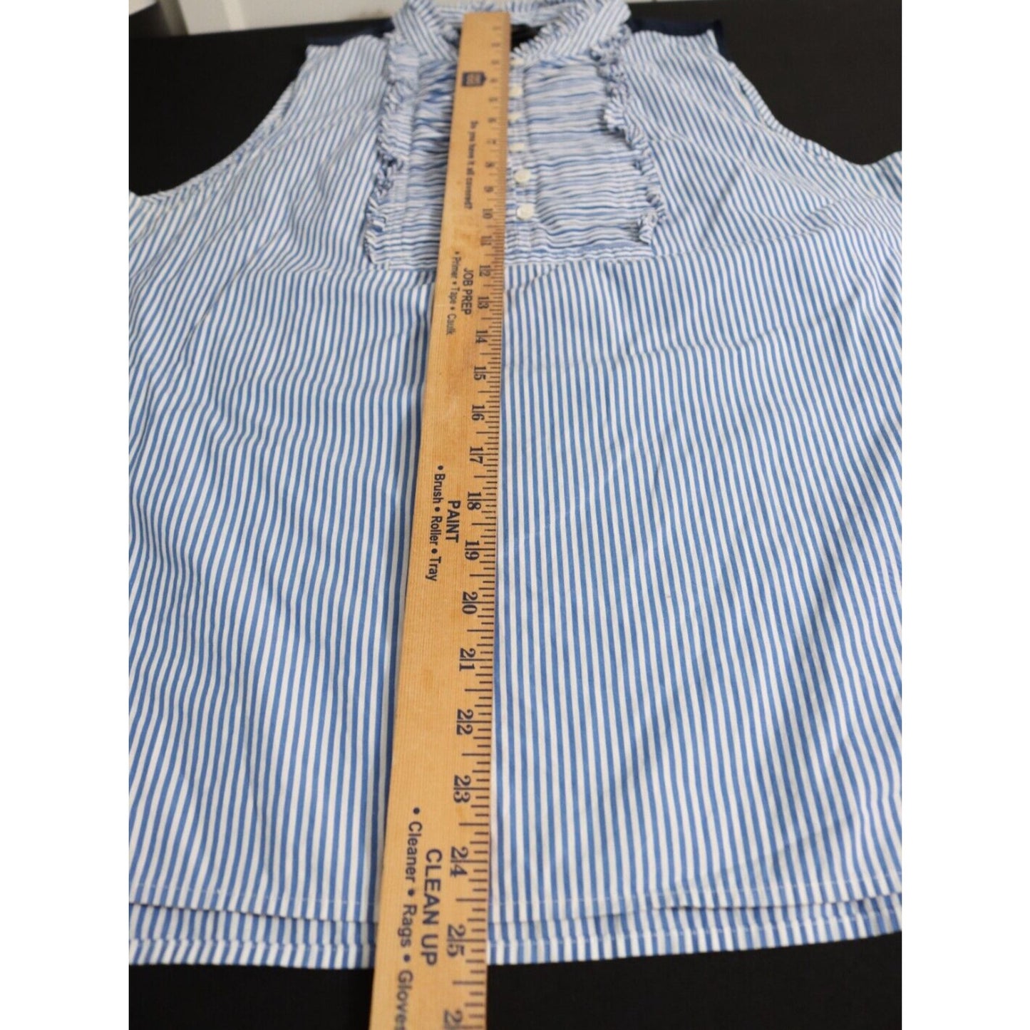 J. Crew Short Sleeve Blue Top Size 12 Stripe