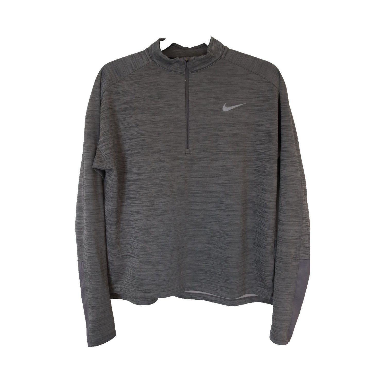 Nike Dri-Fit Medium Running Grey Long Sleeve Sport Top 1/4 Zip