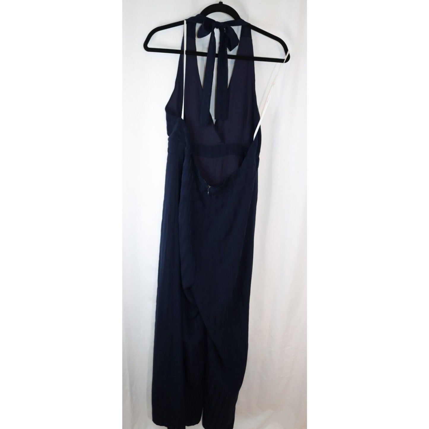 Lulus Wide Leg Jumpsuit Blue Size X Large Sleeveless Polyester/Rayon