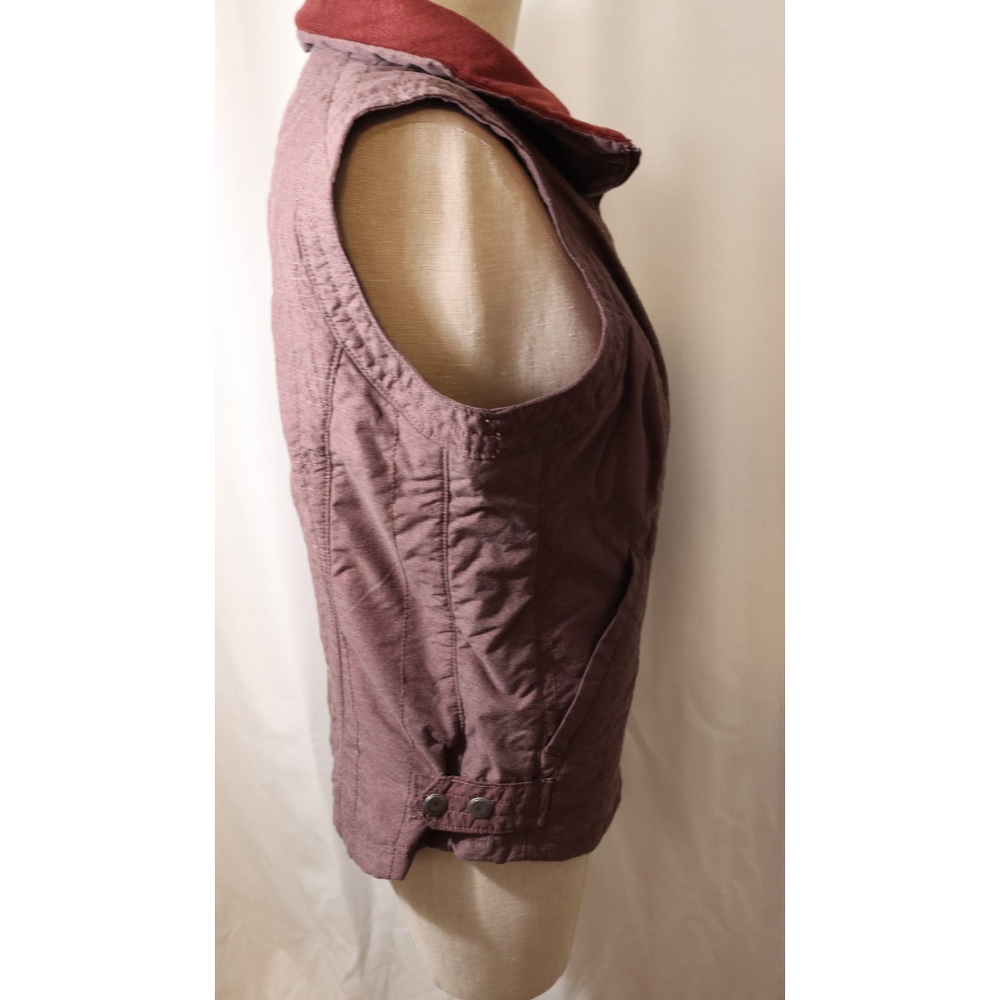Columbia Vest Maroon Pockets Size Medium