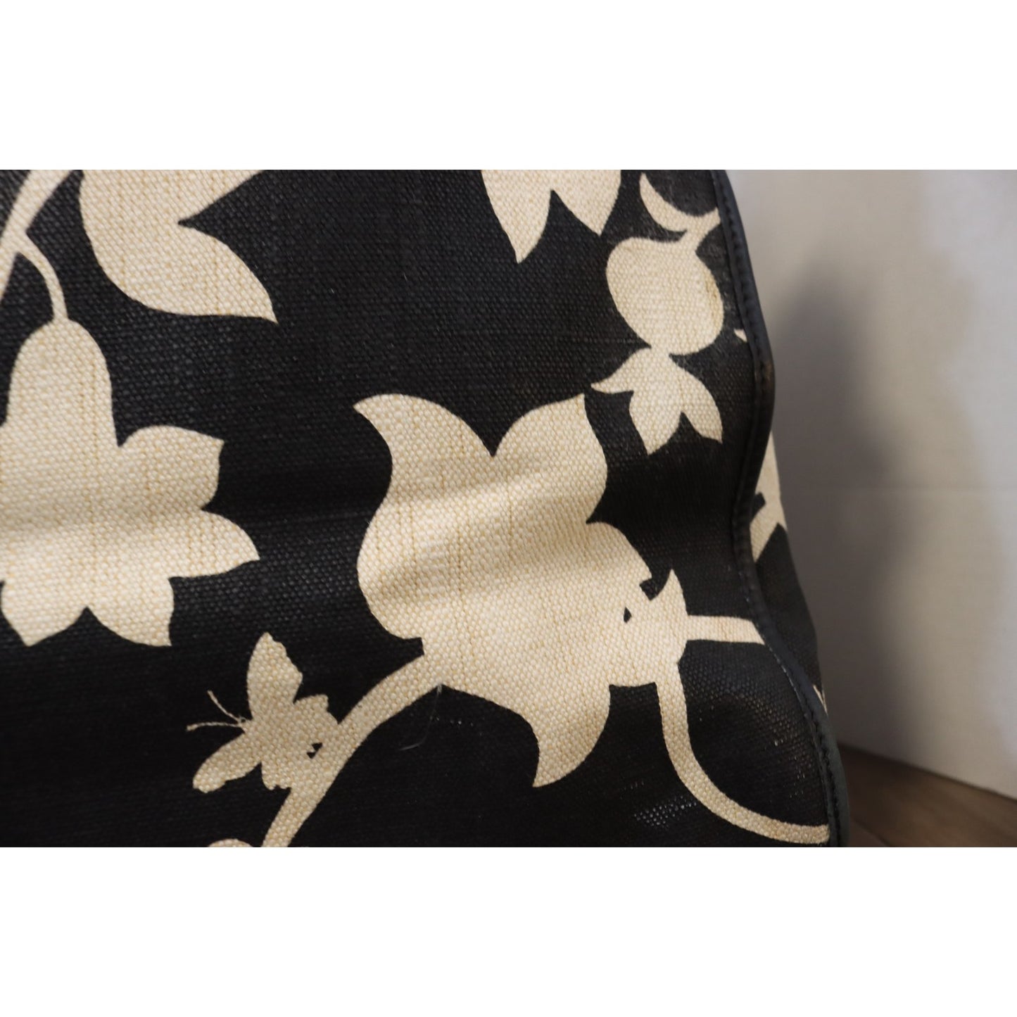 Kate Spade Large Black and White Tote Bag Canvas