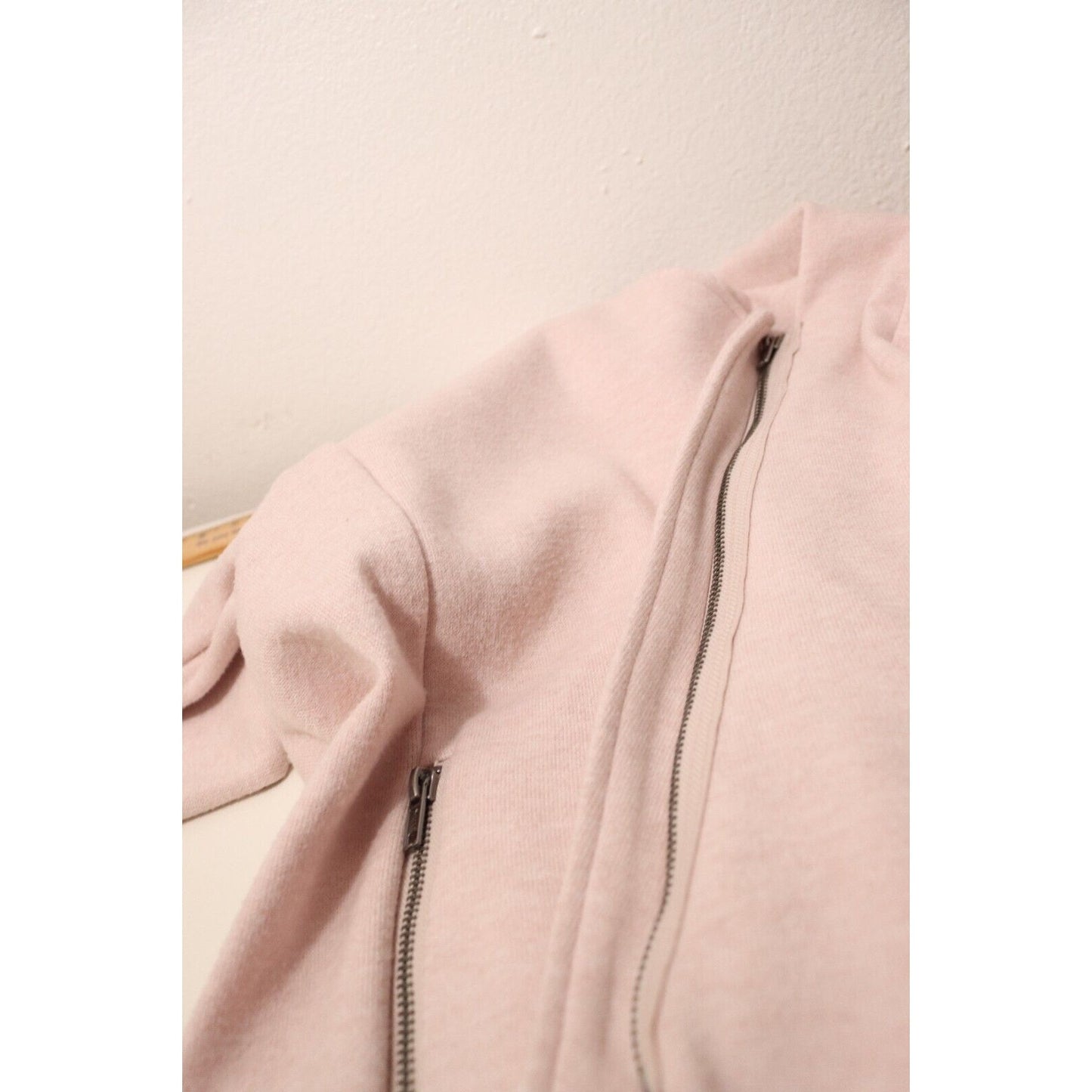 BB Dakota Pink Sweater Full Zip Pocket Size Small