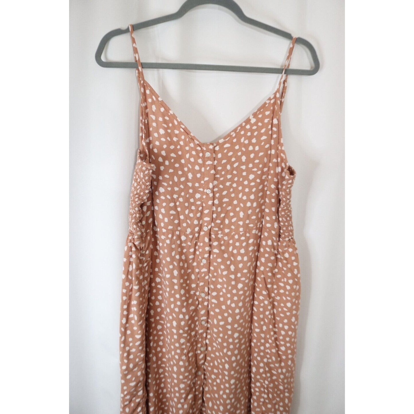 Aerie XXL Button Down Dress Smock Back Sleeveless 26" Short