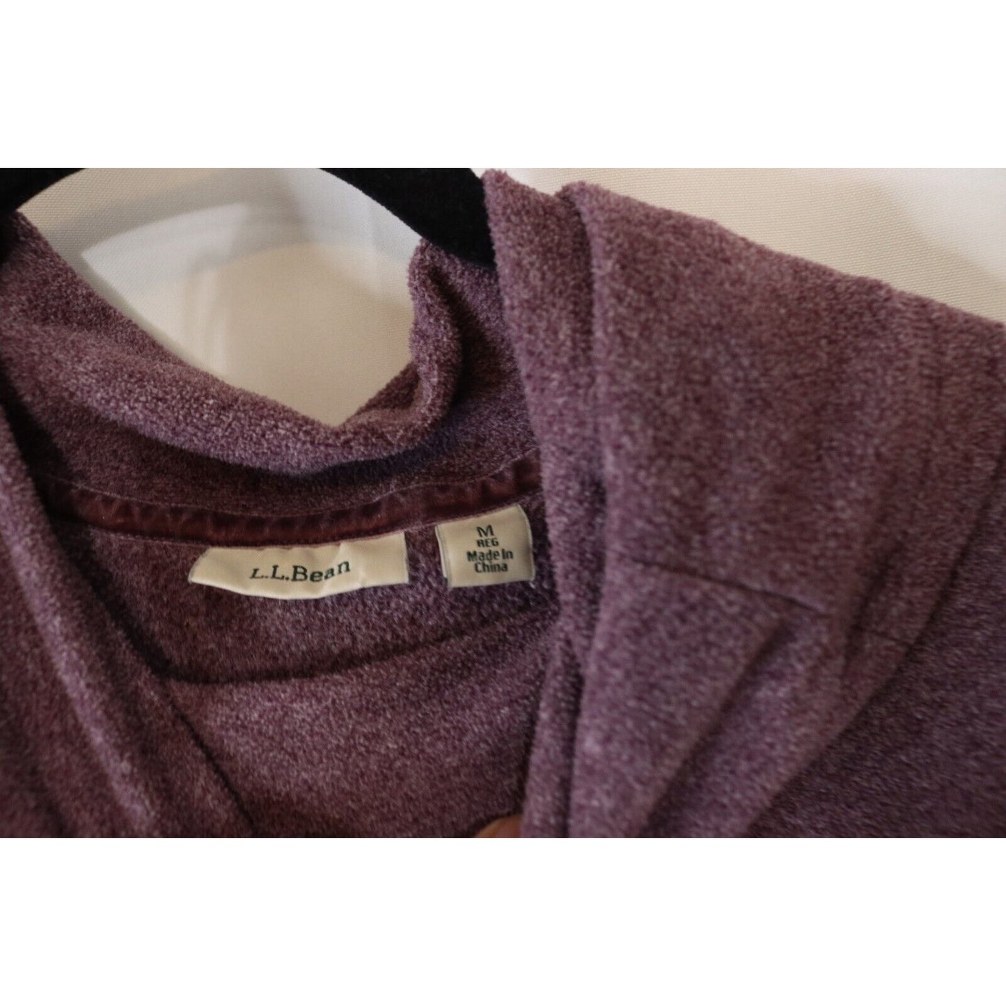 L.L. Bean Purple Sweater Long Sleeve Size Medium Regular No Drawstring