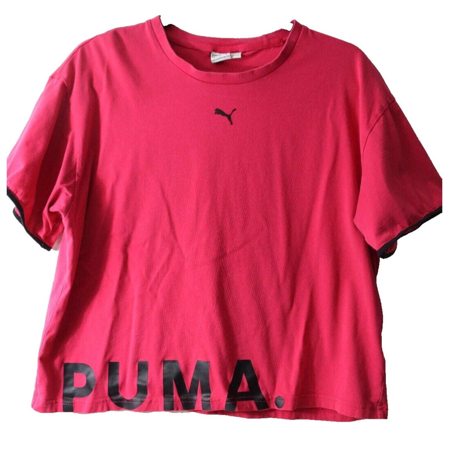 Puma Pink Short Sleeve Top Activewear Size Medium