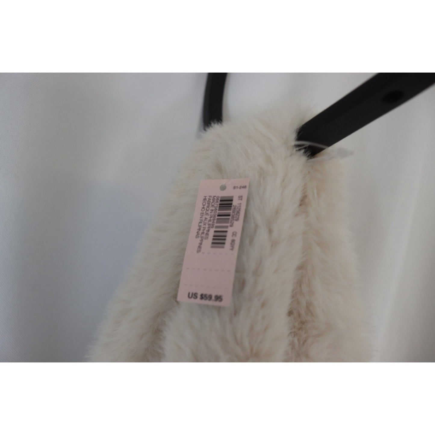 NWT White Faux Fur Victoria's Secret Shoulder Bag