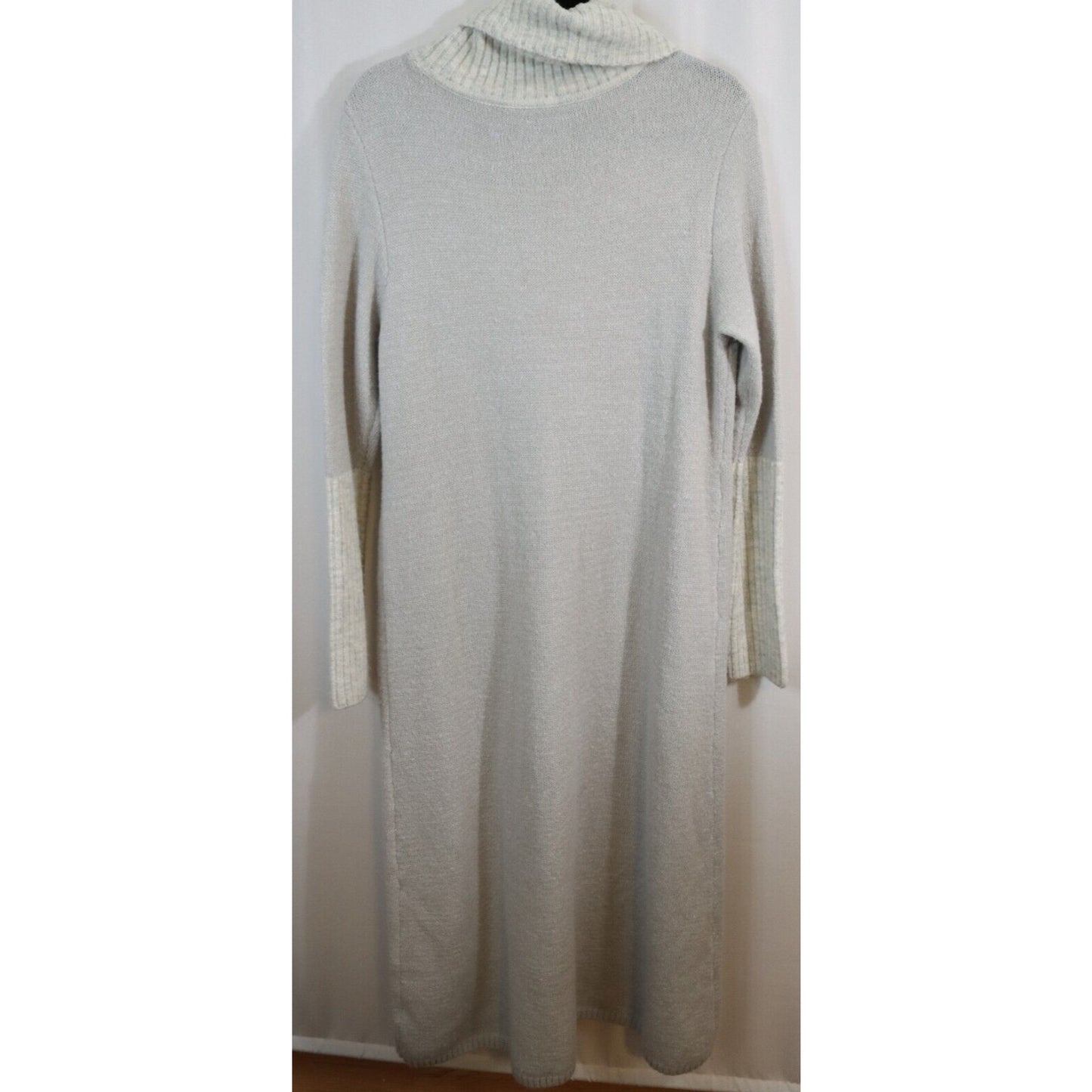 G by Giuliana Long Open Sweater Large Grey Flaw