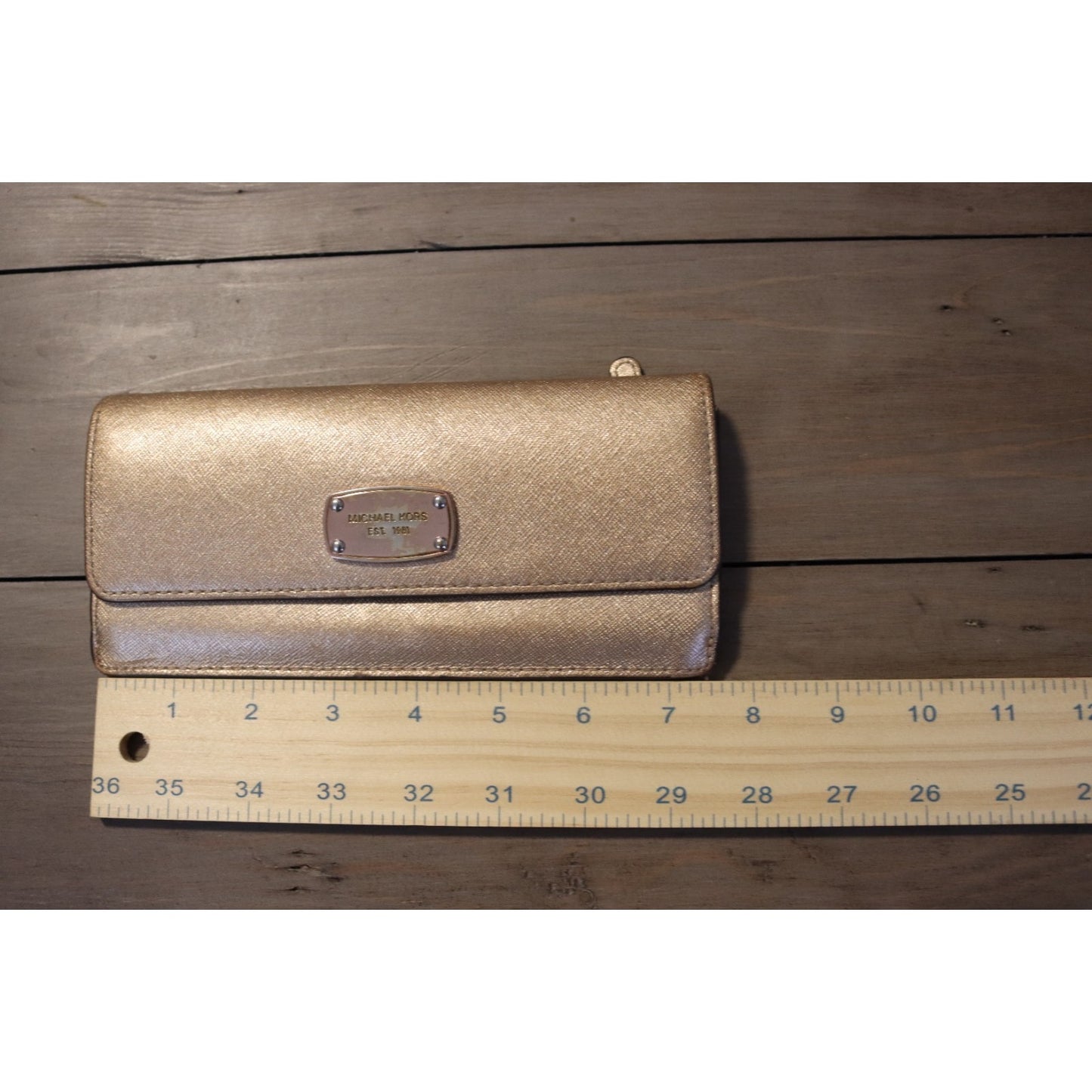 Michael Kors Wallet Rose Gold Shiny
