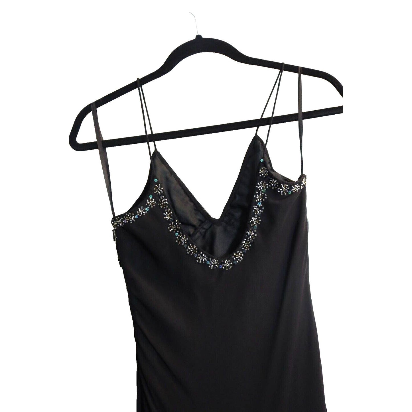 Season Design Beaded Black Vintage Dress