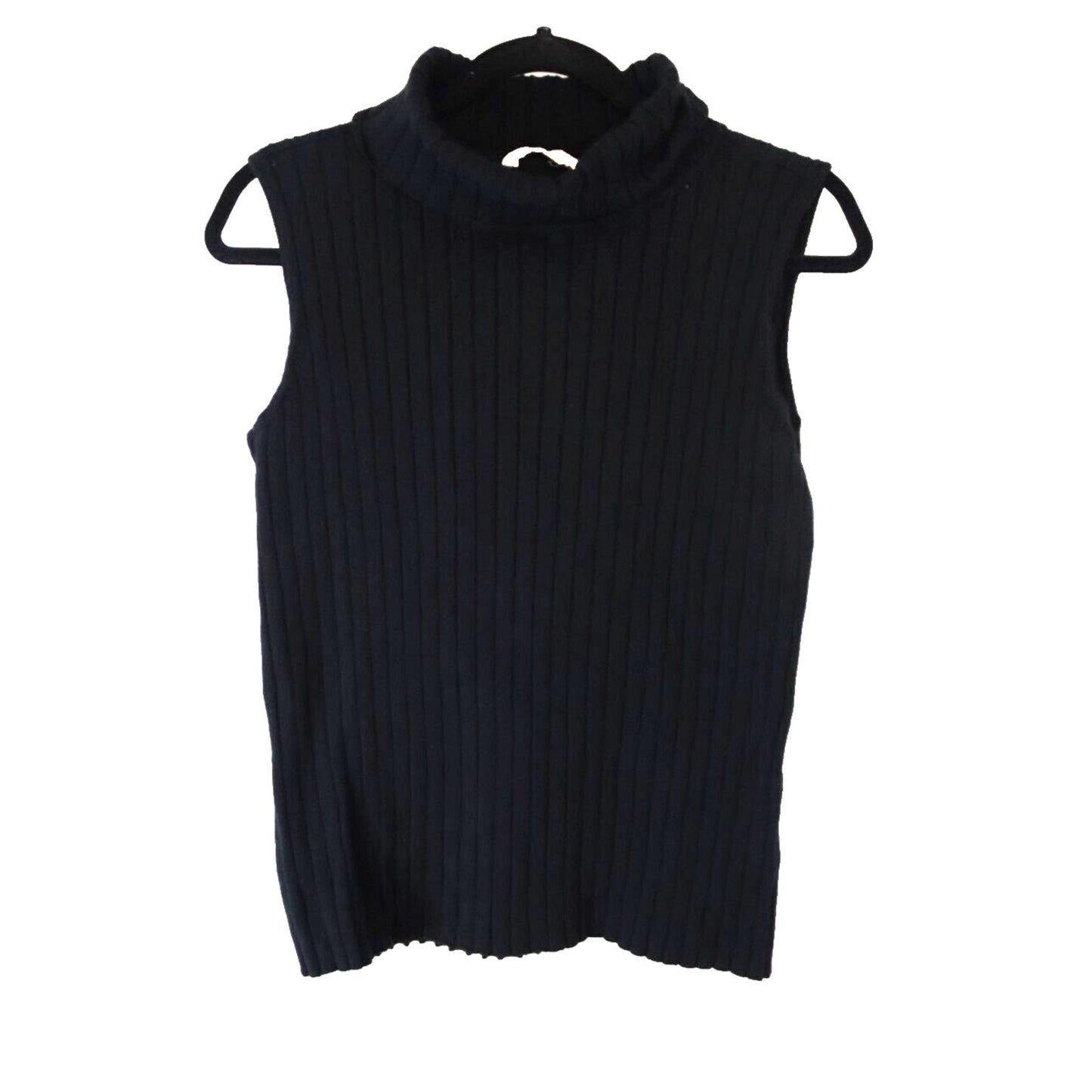 Soft Surrounding Black Small Turtleneck Top Sleeveless