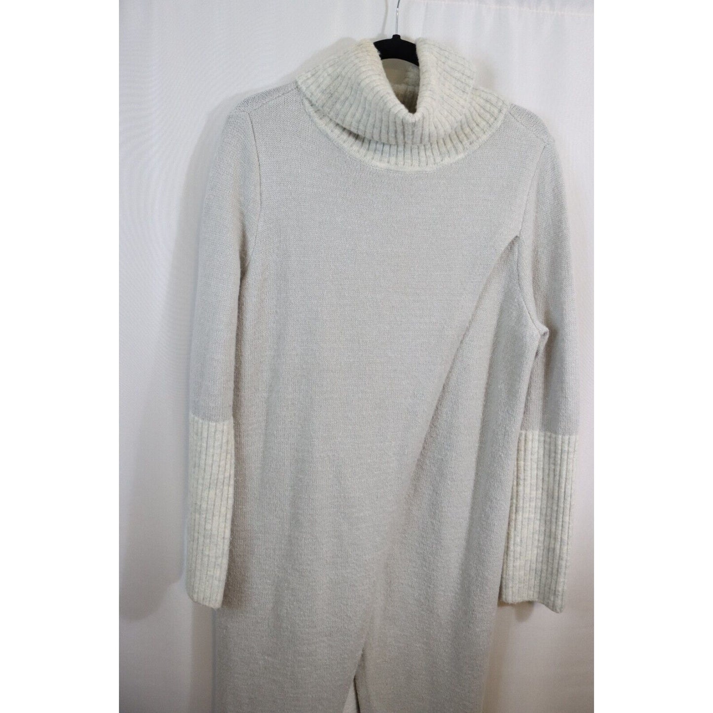 G by Giuliana Long Open Sweater Large Grey Flaw