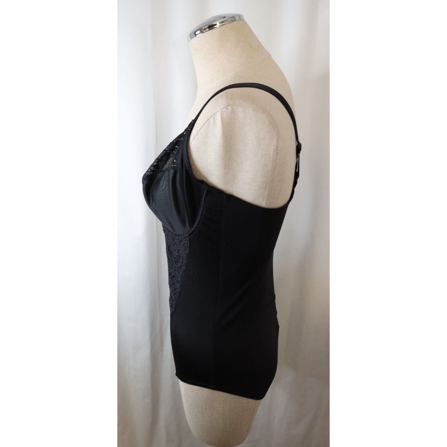 Maidenform Black Underwire 38C Bodysuit Adjustable