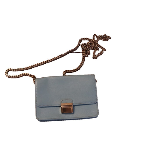Furla Teal Lethaer Crossbody Small Bag Made in Tusnia